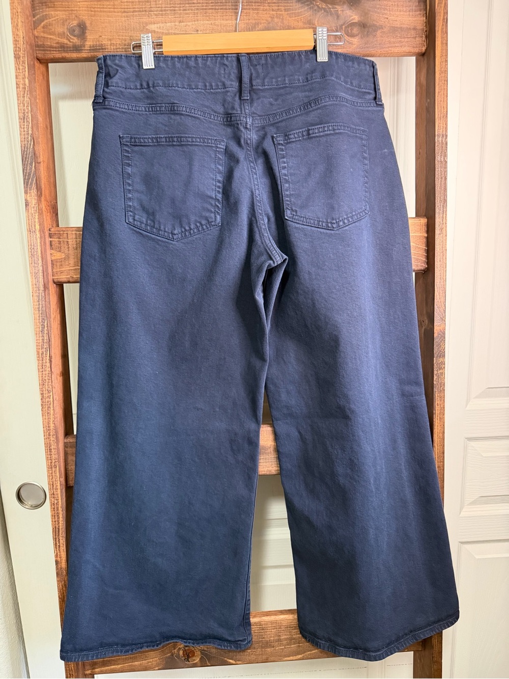 Just USA Navy Drawstring Wide Leg Pants Jeans Size 14 / 32 - Picture 5 of 5